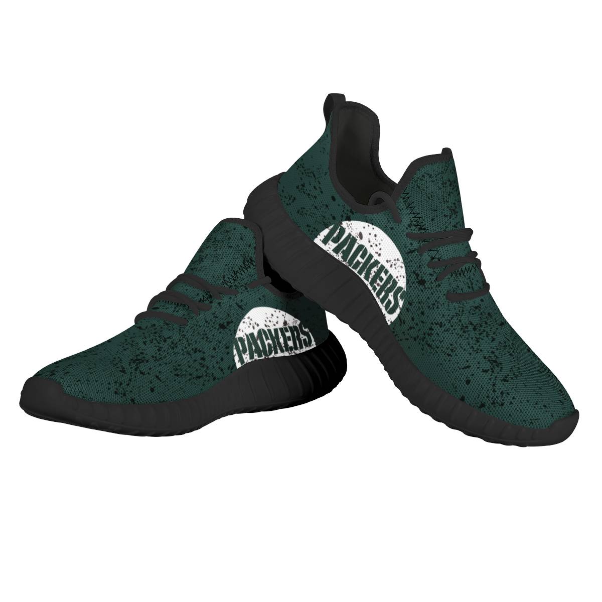 Men's Green Bay Packers Mesh Knit Sneakers/Shoes 002